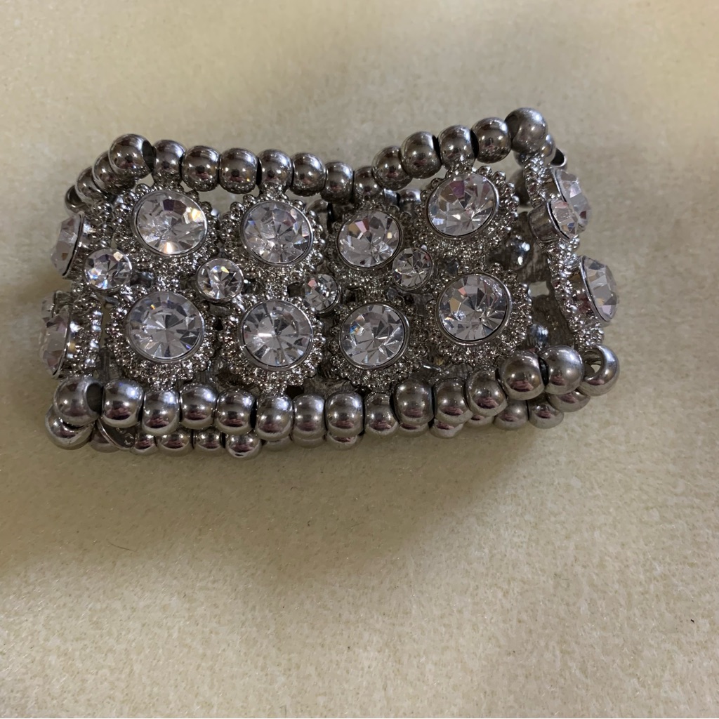 Aldo Silver Rhinestone Bracelett